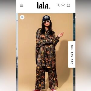 Dressed in LALA *WORN ONCE* Lala Satin Playsuit in Bad B*tch Camo